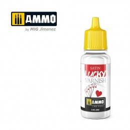 SATIN LUCKY VARNISH  (17 ML SIZE) AMMO - MIG Jimenez A.MIG-2056 - 1