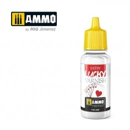 SATIN LUCKY VARNISH  (17 ML SIZE) AMMO - MIG Jimenez A.MIG-2056 - 1