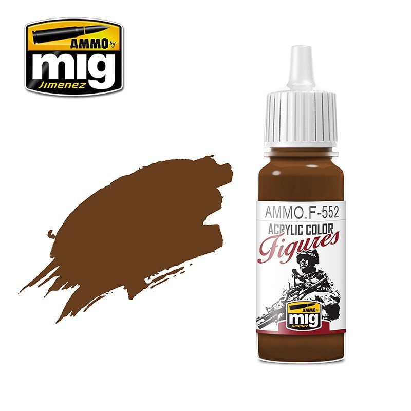 Acrylic paint CUIR ROUGE 17ml Mig AMMO - MIG Jimenez A.MIG-F552 - 1