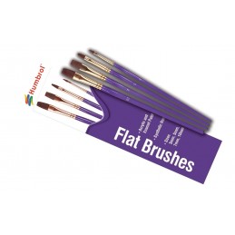 Set flat brushes (synthetic fibers) Size 3,5,7 and 10 Humbrol Humbrol AG4305 - 1