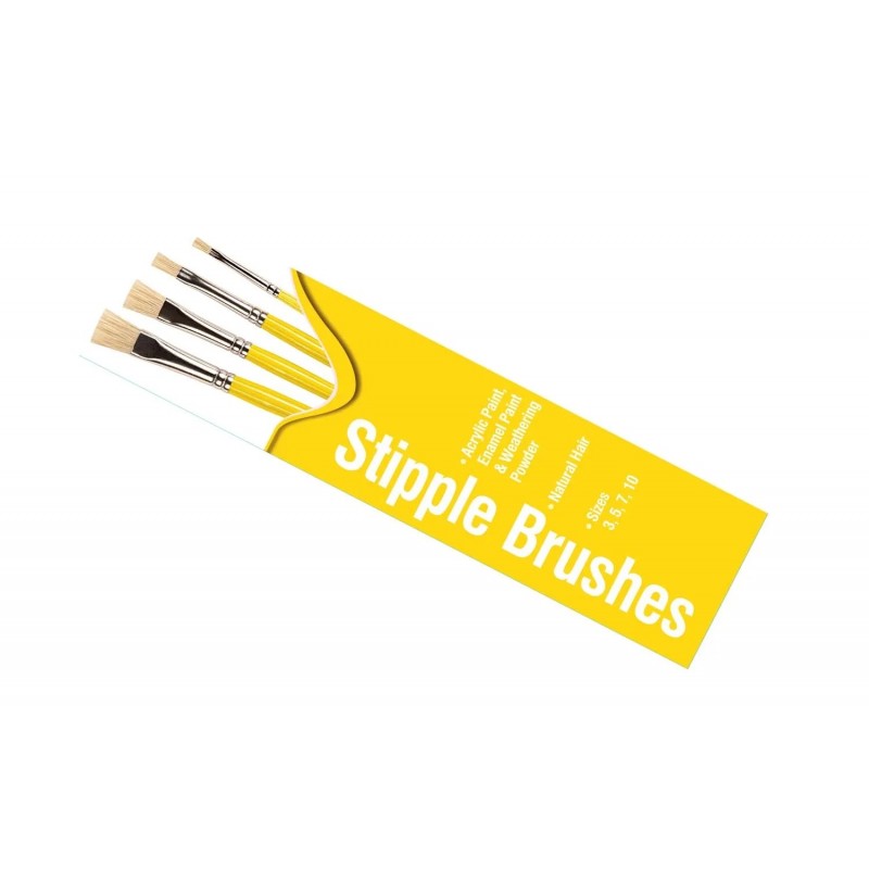 Set pinceaux brosses (poils naturels) Taille 3, 5, 7 et 10 Humbrol Humbrol AG4306 - 1