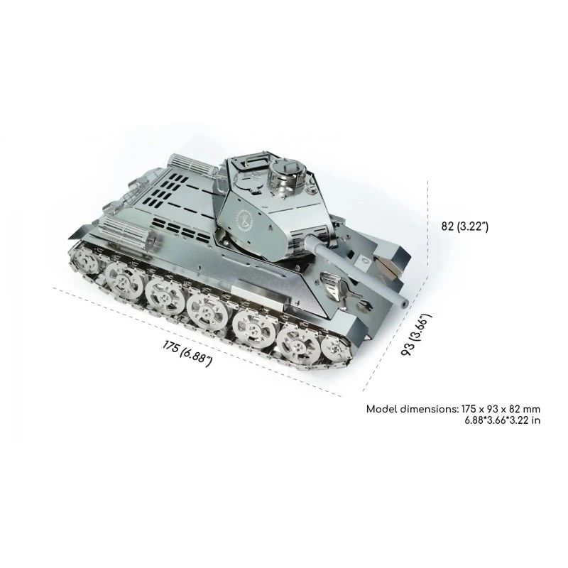 Tank T-34 Radiocommandé kit construction mécanique métal - Time for Machine Time for Machine T4M38057 - 1 Tank T-34 Radiocommandé kit construction mécanique métal - Time for Machine Time for Machine T4M38057 - 1