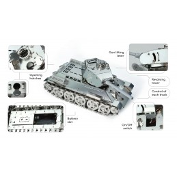 Tank T-34 Radiocommandé kit construction mécanique métal - Time for Machine Time for Machine T4M38057 - 7