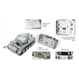 Tank Tiger Radio Controlled Metal Mechanical Construction Kit - Time for Machine Time for Machine T4M38058 - 2