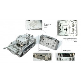 Tank Tiger Radiocommandé kit construction mécanique métal - Time for Machine Time for Machine T4M38058 - 2