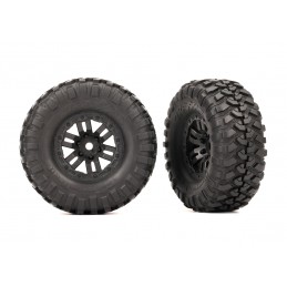 Canyon Trail Tire 2.2x1.0" + Black rim (x2) Defender TRX-4M Traxxas Traxxas TRX-9773 - 1