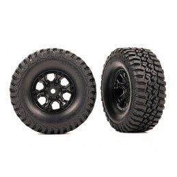BFGoodrich Mud-Terrain Tire 2.2x1.0" + Black Rim (x2) Bronco TRX-4M Traxxas Traxxas TRX-9774 - 1