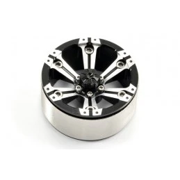Jantes lourdes Beadlock 1.9" aluminium 6 rayons gris/noir 1/10 (2) Fastrax Fastrax FAST0145 - 1