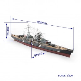 Prinz Eugen 1/200 wood construction kit OcCre OcCre 16000 - 3