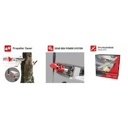 P-51D Mustang 400mm V1 Red Aircraft with Volantex RTF Flight Stabilizer Volantex V761-5V2R - 2