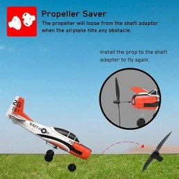 T-28 Trojan 400mm aircraft with RTF Volantex flight stabilizer Volantex V761-9 - 6