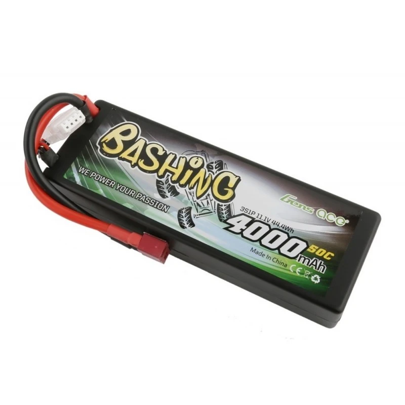 Li-Po 4000mAh 60C 3S 11.1V coqué (Dean) Gens ACE Bashing Gens ACE GE3-4000-3D-60 - 1