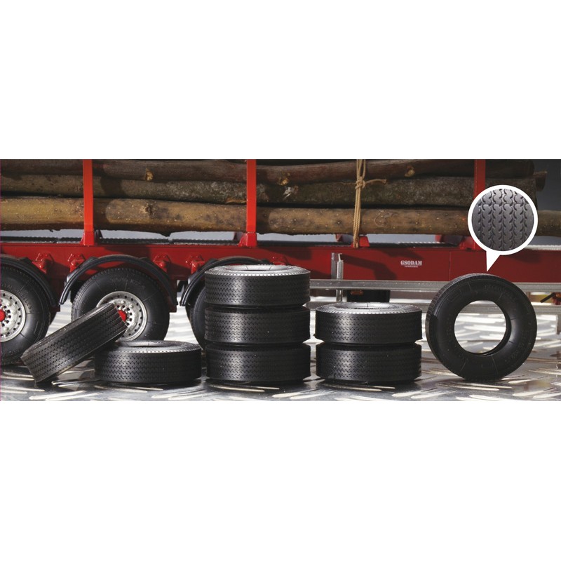 Truck trailer tires (x8) 1/24 Italeri Italeri I3890 - 1