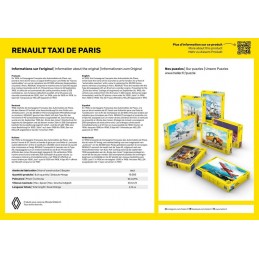 Puzzle Renault Taxi de Paris, 500 pièces Heller Heller HEL-20705 - 3