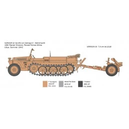 Véhicule Sd.Kfz.10 & Le.IG 18 & Servants 1/35 Italeri Italeri I6595 - 5