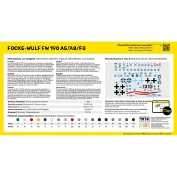 Avion Foke-Wulf FW 190 A5/A8/F8 1/72 Heller + colle et peintures Heller HEL-56235 - 2