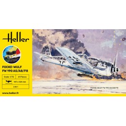 Aircraft Foke-Wulf FW 190 A5/A8/F8 1/72 Heller + glue and paints Heller HEL-56235 - 3