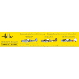 Avion Foke-Wulf FW 190 A5/A8/F8 1/72 Heller + colle et peintures Heller HEL-56235 - 4