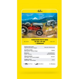 Set of 2 tractors Fergusson Petit Gris TE-20 and FF-30 + Diorama 1/24 Heller Heller HEL-50326 - 5