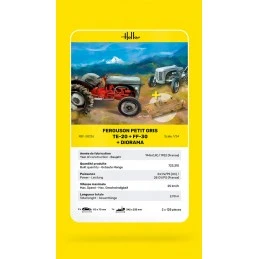 Set of 2 tractors Fergusson Petit Gris TE-20 and FF-30 + Diorama 1/24 Heller Heller HEL-50326 - 5