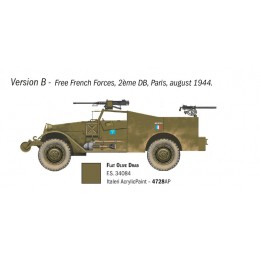Véhicule militaire Scout Car M3A1 1/72 Italeri Italeri I7063 - 4