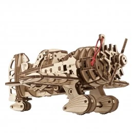 Airplane Mad Hornet Puzzle 3D wood UGEARS UGEARS UG-70183 - 2