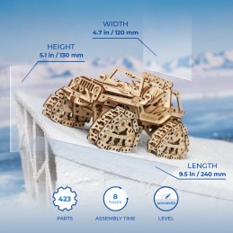UGEARS Wooden Puzzle 3D Tracked All-Terrain Vehicle UGEARS UG-70204 - 7