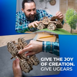 UGEARS Wooden Puzzle 3D Tracked All-Terrain Vehicle UGEARS UG-70204 - 9