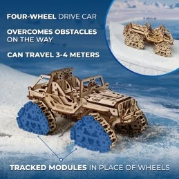 Véhicule tout terrain à chenilles Puzzle 3D bois UGEARS UGEARS UG-70204 - 11
