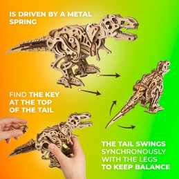 Tyrannosaure Rex Puzzle 3D bois UGEARS UGEARS UG-70203 - 9