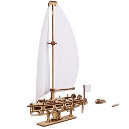 Sailboat Ocean Beauty Yacht Puzzle 3D Wood UGEARS UGEARS UG-70193 - 1