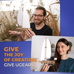 Sailboat Ocean Beauty Yacht Puzzle 3D Wood UGEARS UGEARS UG-70193 - 6