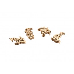 U-Fidgets Pacific Ocean Puzzle 3D Wood UGEARS UGEARS UG-70200 - 3