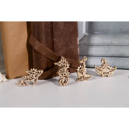 U-Fidgets Pacific Ocean Puzzle 3D Wood UGEARS UGEARS UG-70200 - 7