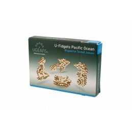 U-Fidgets Pacific Ocean Puzzle 3D Wood UGEARS UGEARS UG-70200 - 11