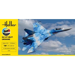SU-27 UB/P Ukraine 1/72 Heller + colle et peintures Heller HEL-56371 - 2