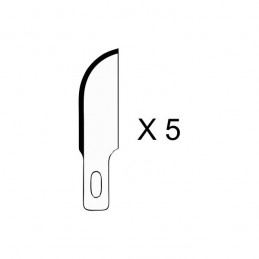 5 HO350 blades for scalpel cutter n°1 ø8 HOLI Tools HO350 - 1