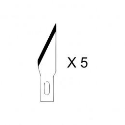 5 HO351 blades for scalpel cutter n°1 ø8 HOLI Tools HO351 - 1