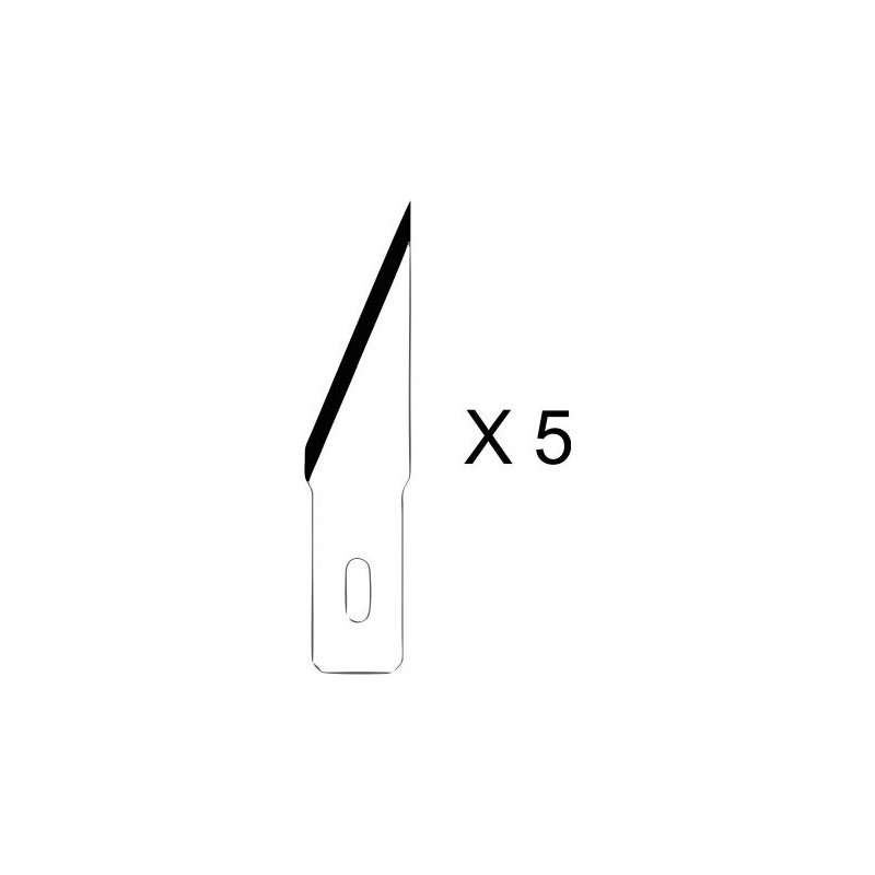 5 lames HO361 pour couteau scalpel n°2 ø11 HOLI Tools HO361 - 1
