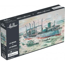 Boat box La Seine + La Saône 1/400 Heller Heller HEL-85050 - 1