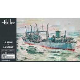 Boat box La Seine + La Saône 1/400 Heller Heller HEL-85050 - 2