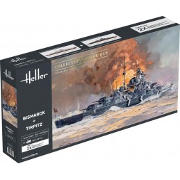 Coffret bateaux Bismarck + Tirpitz 1/400 Heller Heller HEL-85078 - 1
