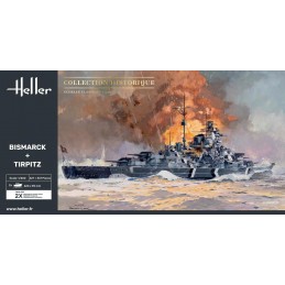 Coffret bateaux Bismarck + Tirpitz 1/400 Heller Heller HEL-85078 - 2
