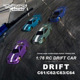 Micro Drift Purple 1/76 RTR Turbo Racing Turbo Racing TB-C61 - 4