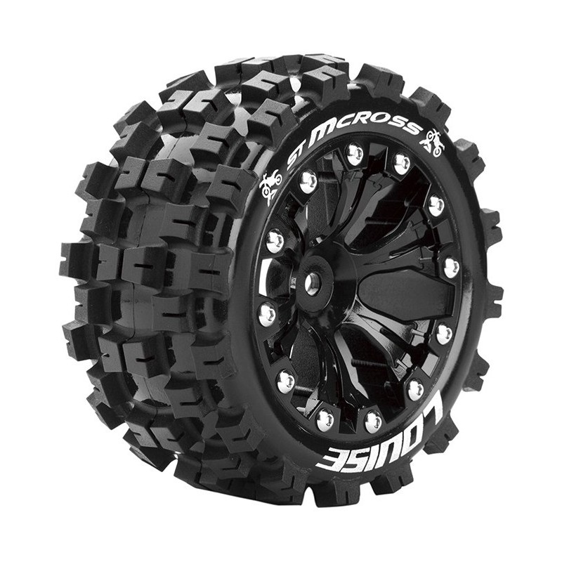ST-Mcross tires - Chrome 1/10 (x2) Louise RC Louise RC L-T3272SB - 1