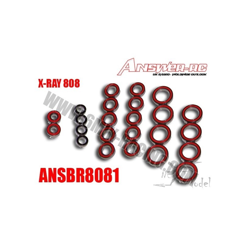 Kit sealed bearings XRay 808 Answer Answer ANSBR8081 - 2