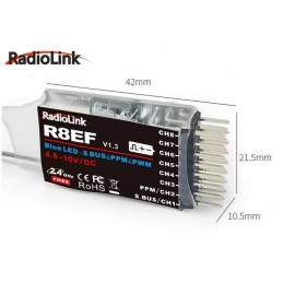 Récepteur 8 voies R8EF RadioLink RadioLink RDL-0-R8EF - 3