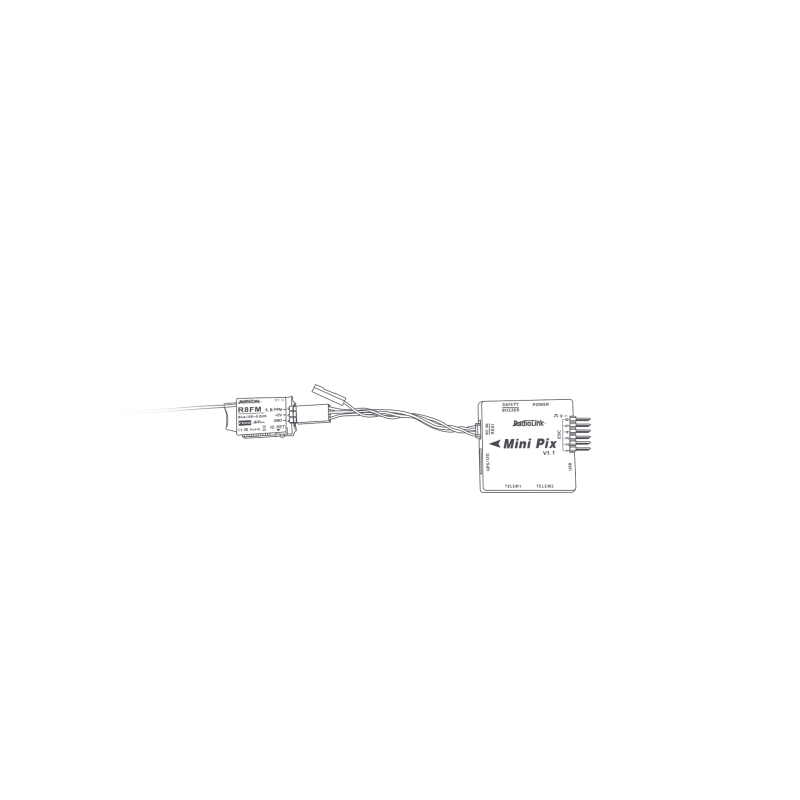 8Way R8FM Receiver SBUS/PPM RadioLink Signal RDL0R8FM