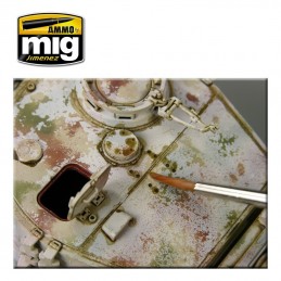 Brown WASH paint for dark yellow German 35ml Mig AMMO - MIG Jimenez A.MIG-1000 - 2
