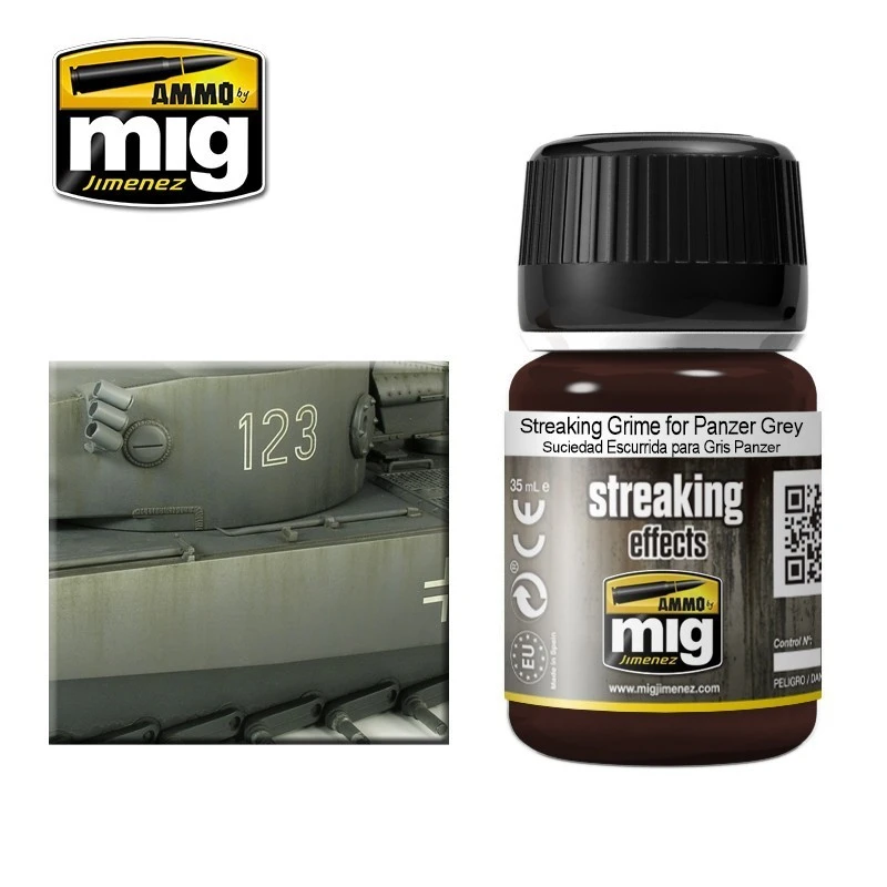 STREAKING Grime for Panzer Grey 35ml Mig AMMO - MIG Jimenez A.MIG-1202 - 1